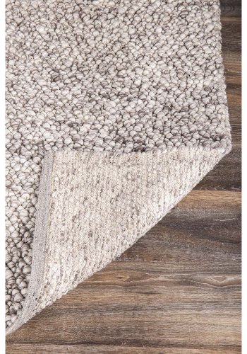 VENTURE DESIGN Jajru teppe - lys gr ull og viskose (200x300) 