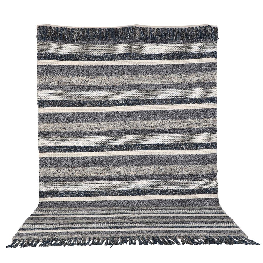 VENTURE DESIGN Agra teppe - gr og bl ull (170x240) 