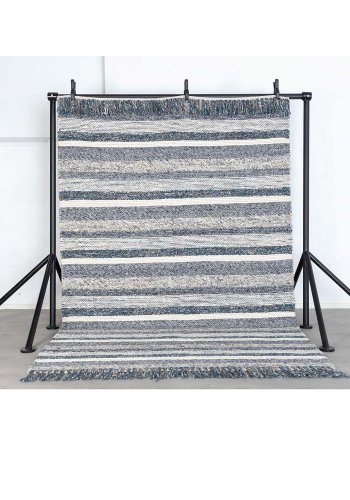 VENTURE DESIGN Agra teppe - gr og bl ull (170x240) 