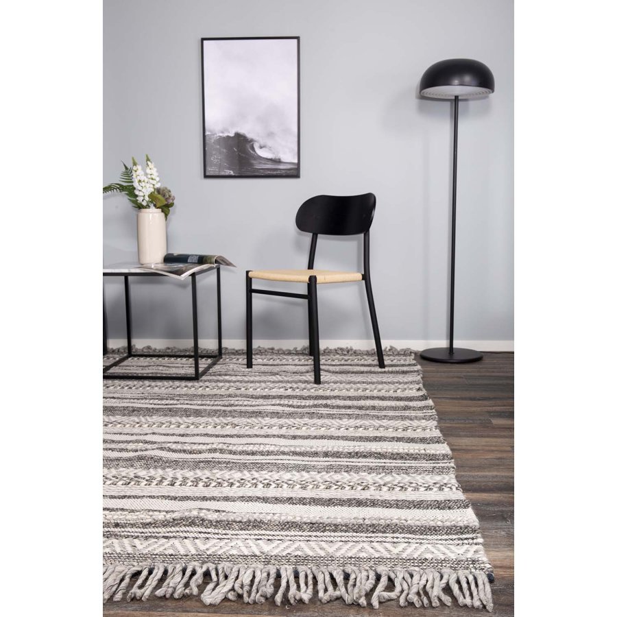 VENTURE DESIGN Alwar teppe - mrkegr ull (170x240) 