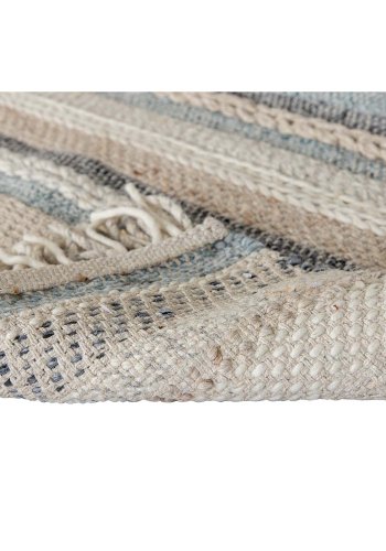 VENTURE DESIGN Gudha Teppich – beige und blaue Wolle (200x300) 