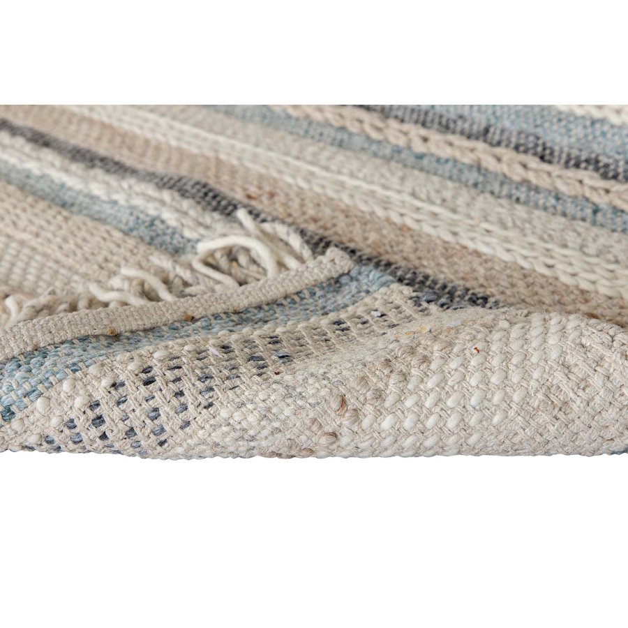 VENTURE DESIGN Gudha Teppich – beige und blaue Wolle (200x300) 