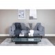 VENTURE DESIGN Boom 3 pers. sofa - m�rkegr� bamsestof polyester og sort metal