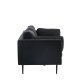 VENTURE DESIGN Boom sofa - sort stoff/lin og sort stl