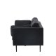 VENTURE DESIGN Boom sofa - sort stoff/lin og sort stl