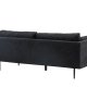 VENTURE DESIGN Boom sofa - sort stoff/lin og sort stl