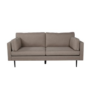 VENTURE DESIGN Boom 3 pers. sofa - brun polyester og sort stl