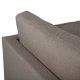 VENTURE DESIGN Boom 3-Sitzer-Sofa - braunes Polyester und schwarzer Stahl