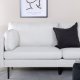 VENTURE DESIGN Boom 3-seters sofa - lys beige polyester og sort stl