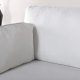 VENTURE DESIGN Boom 3-seters sofa - lys beige polyester og sort stl