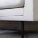 VENTURE DESIGN Boom 3-seters sofa - lys beige polyester og sort stl
