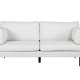 VENTURE DESIGN Boom 3-seters sofa - lys beige polyester og sort stl