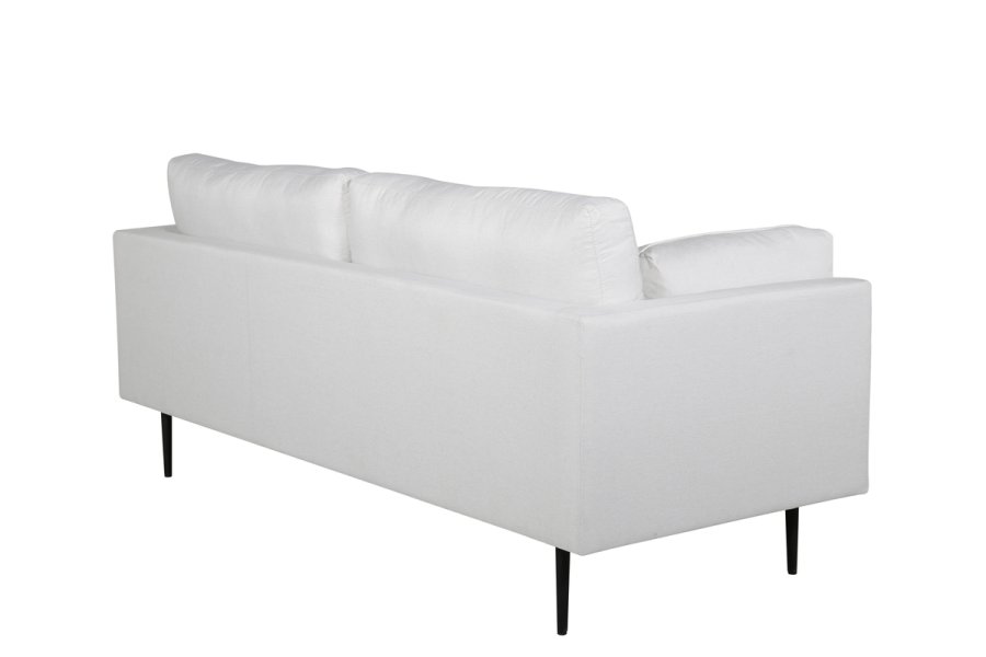 VENTURE DESIGN Boom 3-seters sofa - lys beige polyester og sort stl