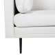 VENTURE DESIGN Boom 3-seters sofa - lys beige polyester og sort stl