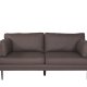 VENTURE DESIGN Boom 3-seters sofa - brun mikrofiber og sort stl