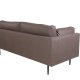VENTURE DESIGN Boom 3-seters sofa - brun mikrofiber og sort stl