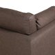 VENTURE DESIGN Boom 3-seters sofa - brun mikrofiber og sort stl