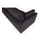 VENTURE DESIGN Boom 3-seters sofa - svart polyester og metall