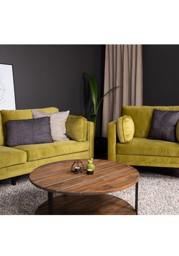 VENTURE DESIGN Boom lenestol, med armlener - grnn polyester og metall