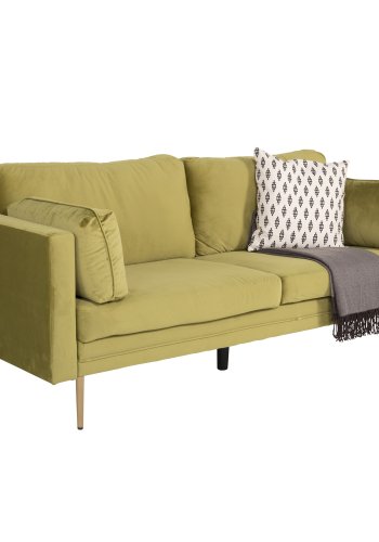 VENTURE DESIGN Boom 3-sits Soffa - Grön Polyester och Metall