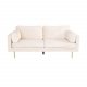 VENTURE DESIGN Boom 3-seters sofa - krem polyester og metall