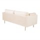 VENTURE DESIGN Boom 3-seters sofa - krem polyester og metall