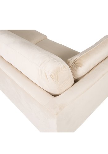 VENTURE DESIGN Boom 3-seters sofa - krem polyester og metall