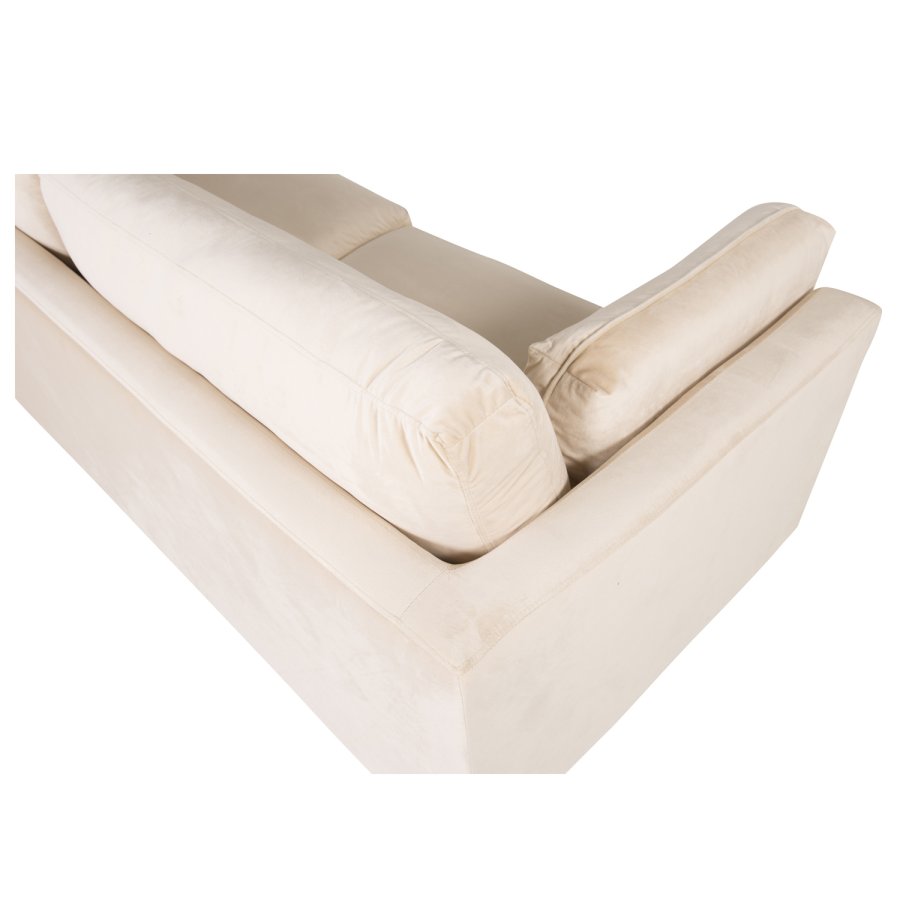 VENTURE DESIGN Boom 3-seters sofa - krem polyester og metall