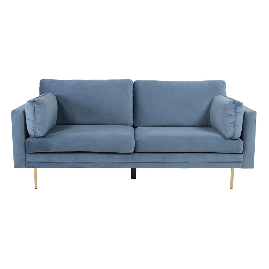 VENTURE DESIGN Boom 3-seters sofa - bl polyester og metall