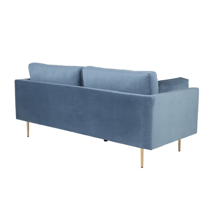 VENTURE DESIGN Boom 3-seters sofa - bl polyester og metall