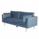VENTURE DESIGN Boom 3-seters sofa - bl polyester og metall