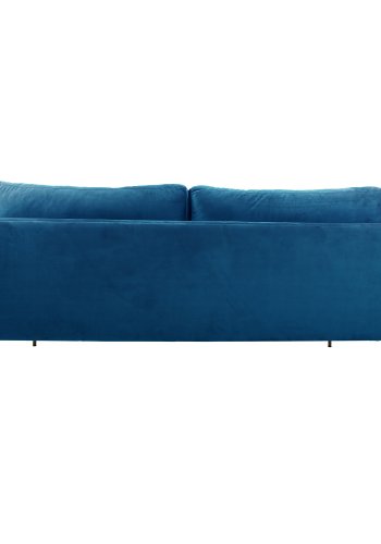 VENTURE DESIGN Boom 3-seters sofa - bl polyester og metall