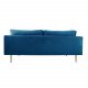 VENTURE DESIGN Boom 3-seters sofa - bl polyester og metall