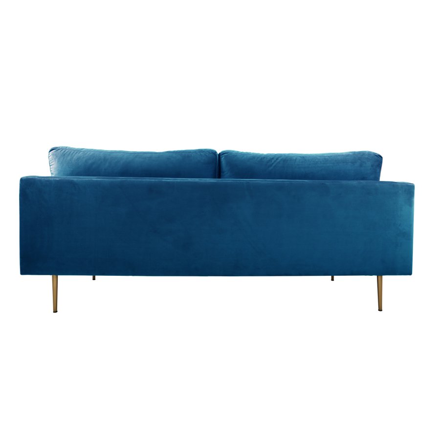 VENTURE DESIGN Boom 3-seters sofa - bl polyester og metall
