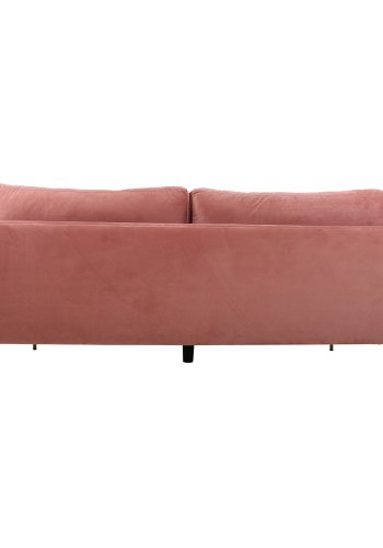 VENTURE DESIGN Boom 3-seters sofa - rosa polyester og metall