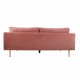 VENTURE DESIGN Boom 3-seters sofa - rosa polyester og metall