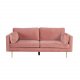 VENTURE DESIGN Boom 3-seters sofa - rosa polyester og metall