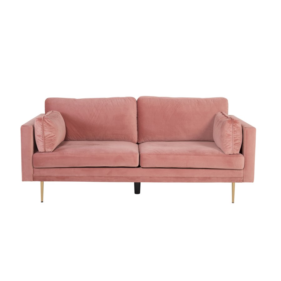 VENTURE DESIGN Boom 3-seters sofa - rosa polyester og metall