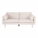 VENTURE DESIGN Boom 3-seters sofa - beige polyester og metall