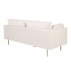 VENTURE DESIGN Boom 3-seters sofa - beige polyester og metall
