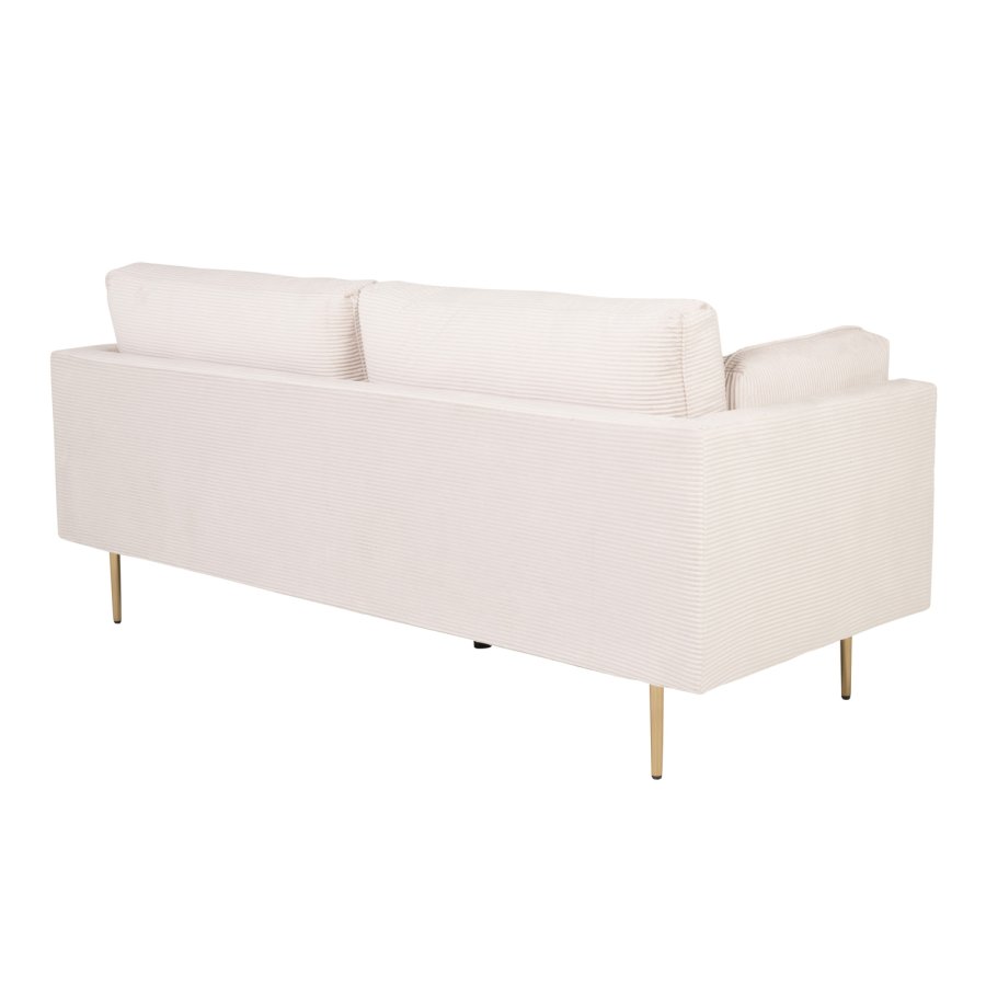 VENTURE DESIGN Boom 3-seters sofa - beige polyester og metall