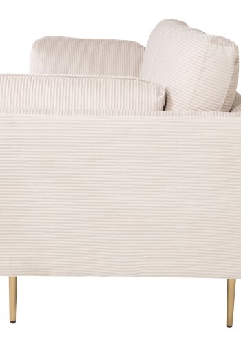 VENTURE DESIGN Boom 3-seters sofa - beige polyester og metall