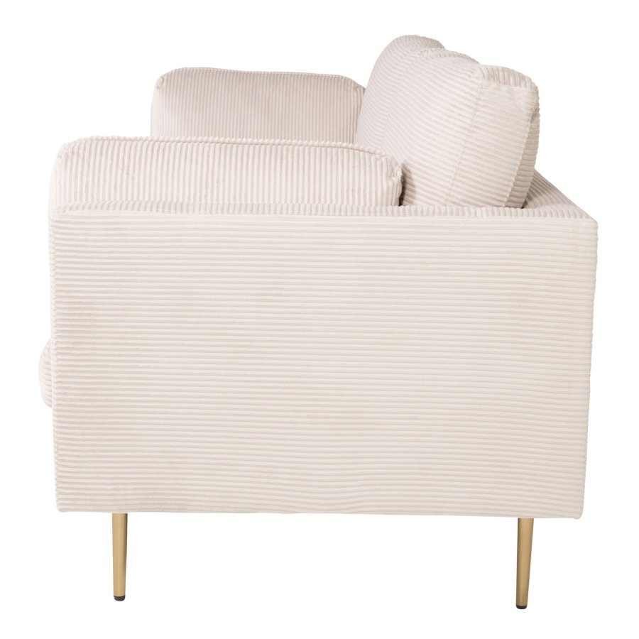 VENTURE DESIGN Boom 3-seters sofa - beige polyester og metall