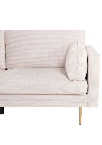 VENTURE DESIGN Boom 3-seters sofa - beige polyester og metall