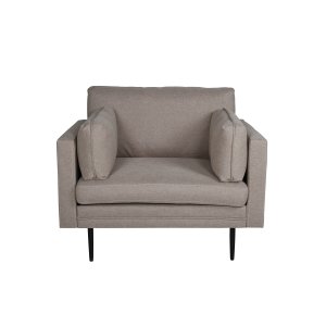 VENTURE DESIGN Boom ftölj - brun polyester och svart stl