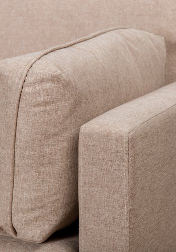 VENTURE DESIGN Boom lenestol - brun polyester og sort stl