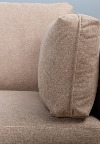 VENTURE DESIGN Boom lenestol - brun polyester og sort stl