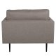 VENTURE DESIGN Boom lenestol - brun polyester og sort stl