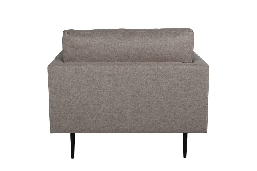 VENTURE DESIGN Boom lenestol - brun polyester og sort stl