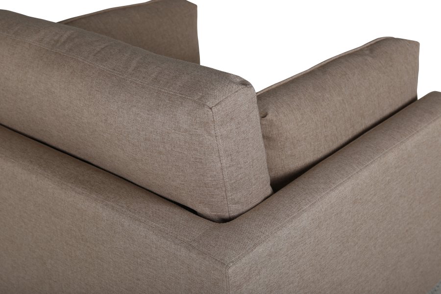 VENTURE DESIGN Boom lenestol - brun polyester og sort stl